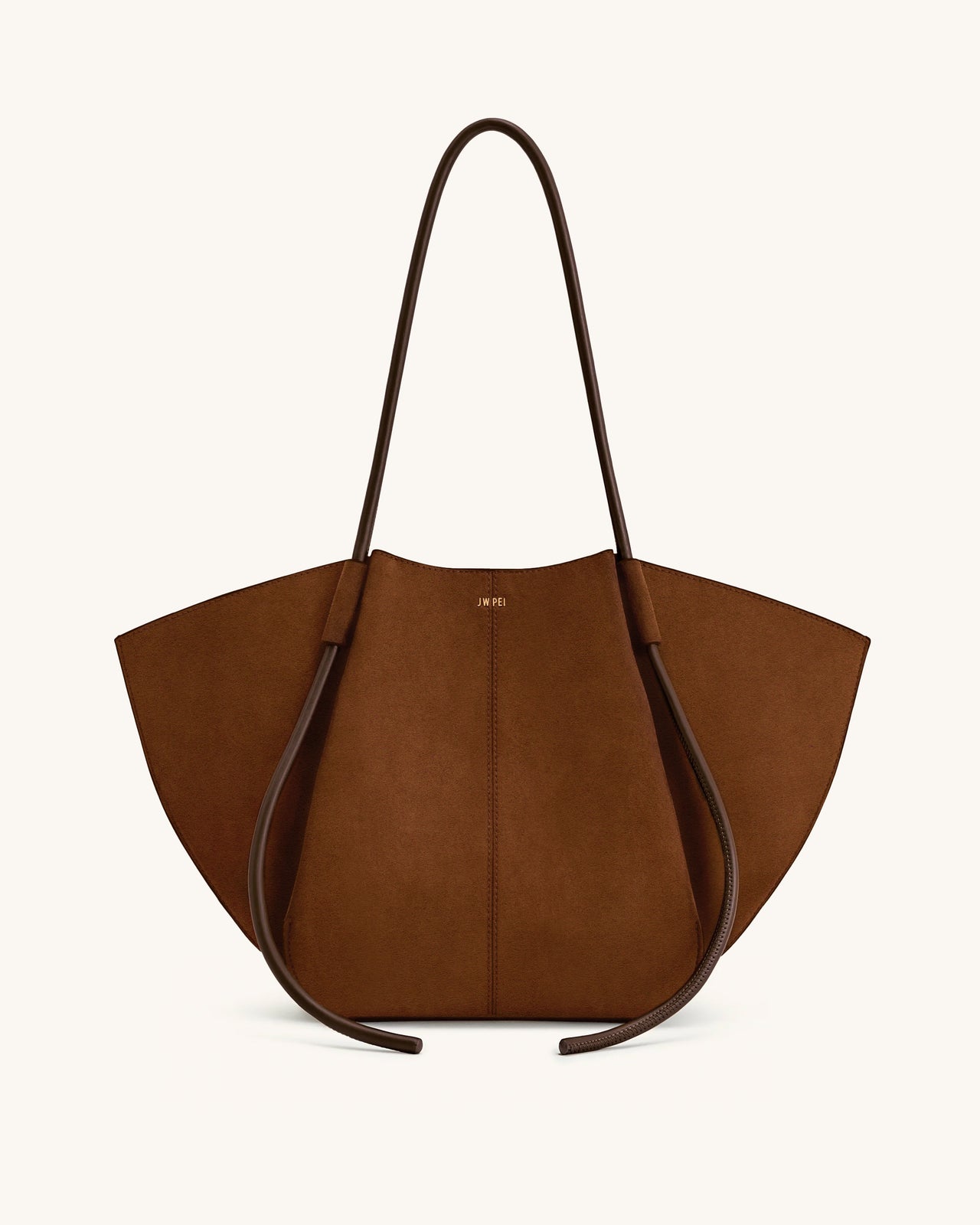 Sac fourre-tout large Nala en suède synthétique - Marron