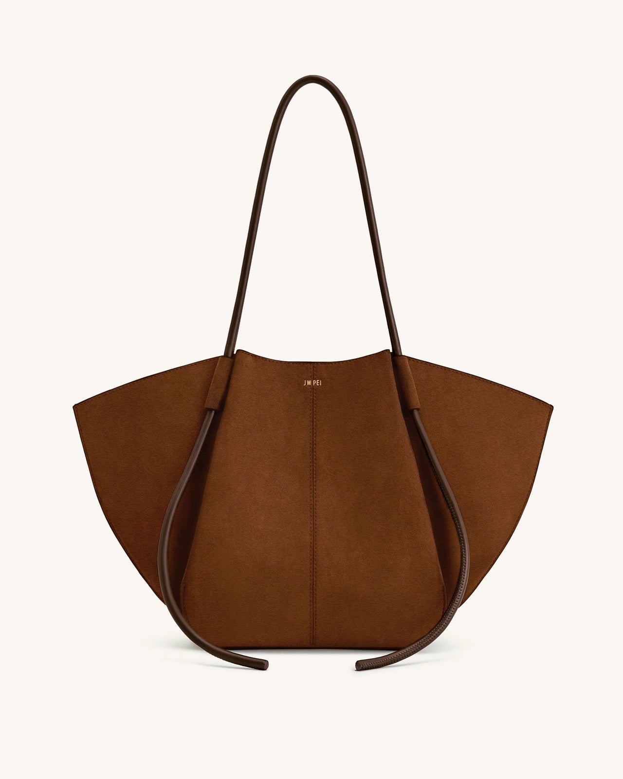 Sac fourre-tout large Nala en suède synthétique - Marron