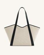Sac cabas grande capacité Kiana – Toile noire