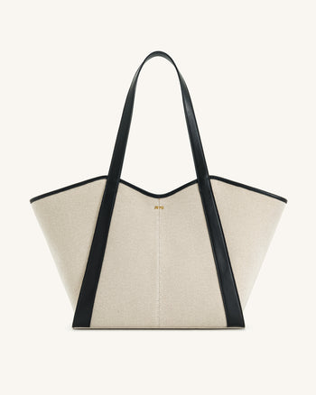 Sac cabas grande capacité Kiana – Toile noire