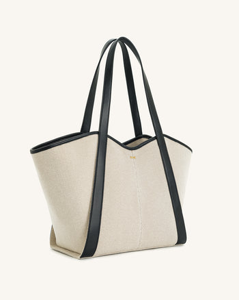 Sac cabas grande capacité Kiana – Toile noire