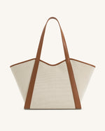 Sac cabas grande capacité Kiana – Toile marron