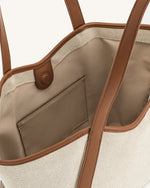 Sac cabas grande capacité Kiana – Toile marron