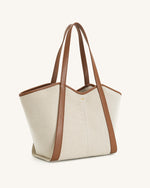 Sac cabas grande capacité Kiana – Toile marron