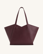 Sac cabas grande capacité Kiana – Bordeaux foncé
