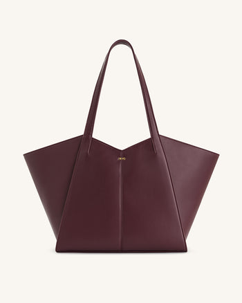 Sac cabas grande capacité Kiana – Bordeaux foncé