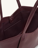 Sac cabas grande capacité Kiana – Bordeaux foncé