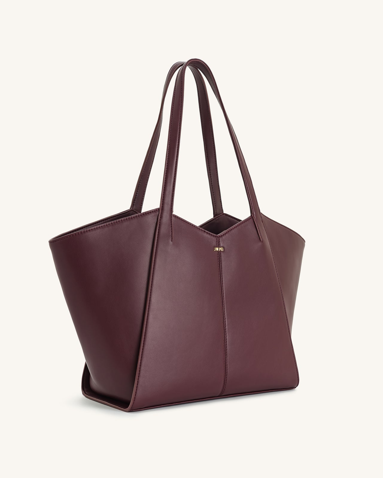 Sac cabas grande capacité Kiana – Bordeaux foncé