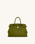 Saige Cabas en suédine – Vert olive