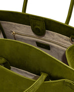 Saige Cabas en suédine – Vert olive