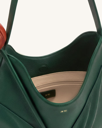 Sac à épaule en forme de tulipe - Vert forêt