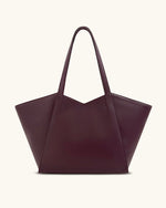Sac cabas grande capacité Kiana – Bordeaux foncé