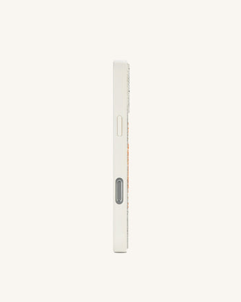 Coque de téléphone cristal artificiel étoile de mer - Blanc