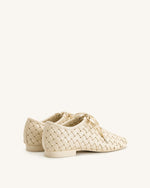 Kayla Chaussures Plates à Brides Tressées - Beige
