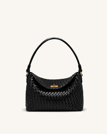 Lucia Sac Hobo tressé - Noir