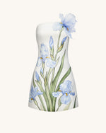 Mini robe à imprimé floral - Blanc