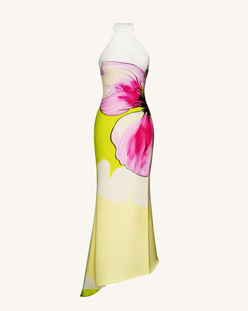 Robe Dos Nu Florale Olivia - Multicolore