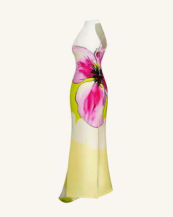 Robe Dos Nu Florale Olivia - Multicolore