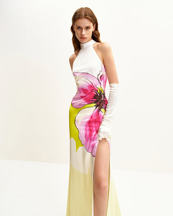 Robe Dos Nu Florale Olivia - Multicolore