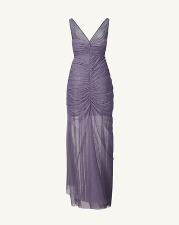 Robe Longue en Maille Luna - Lavande