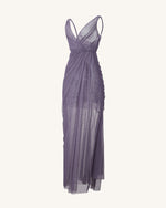 Robe Longue en Maille Luna - Lavande