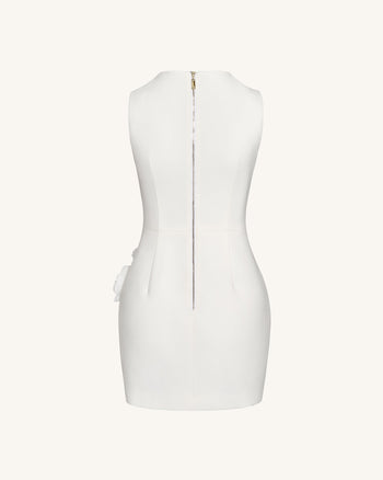 Robe de Soirée Blooming Beauty - Blanche