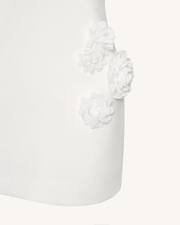 Robe de Soirée Blooming Beauty - Blanche