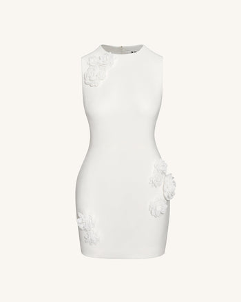 Robe de Soirée Blooming Beauty - Blanche
