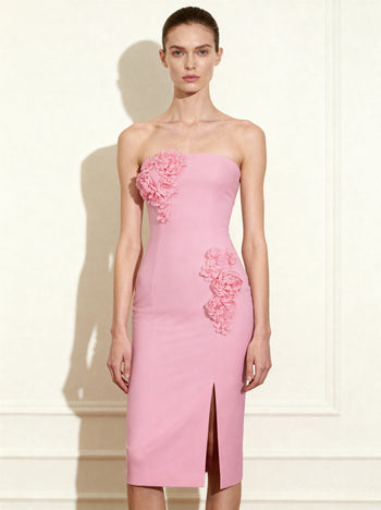 Robe de cocktail Perfection Pétale – Rose