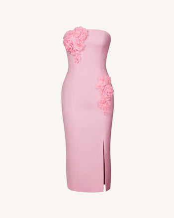 Robe de cocktail Perfection Pétale – Rose