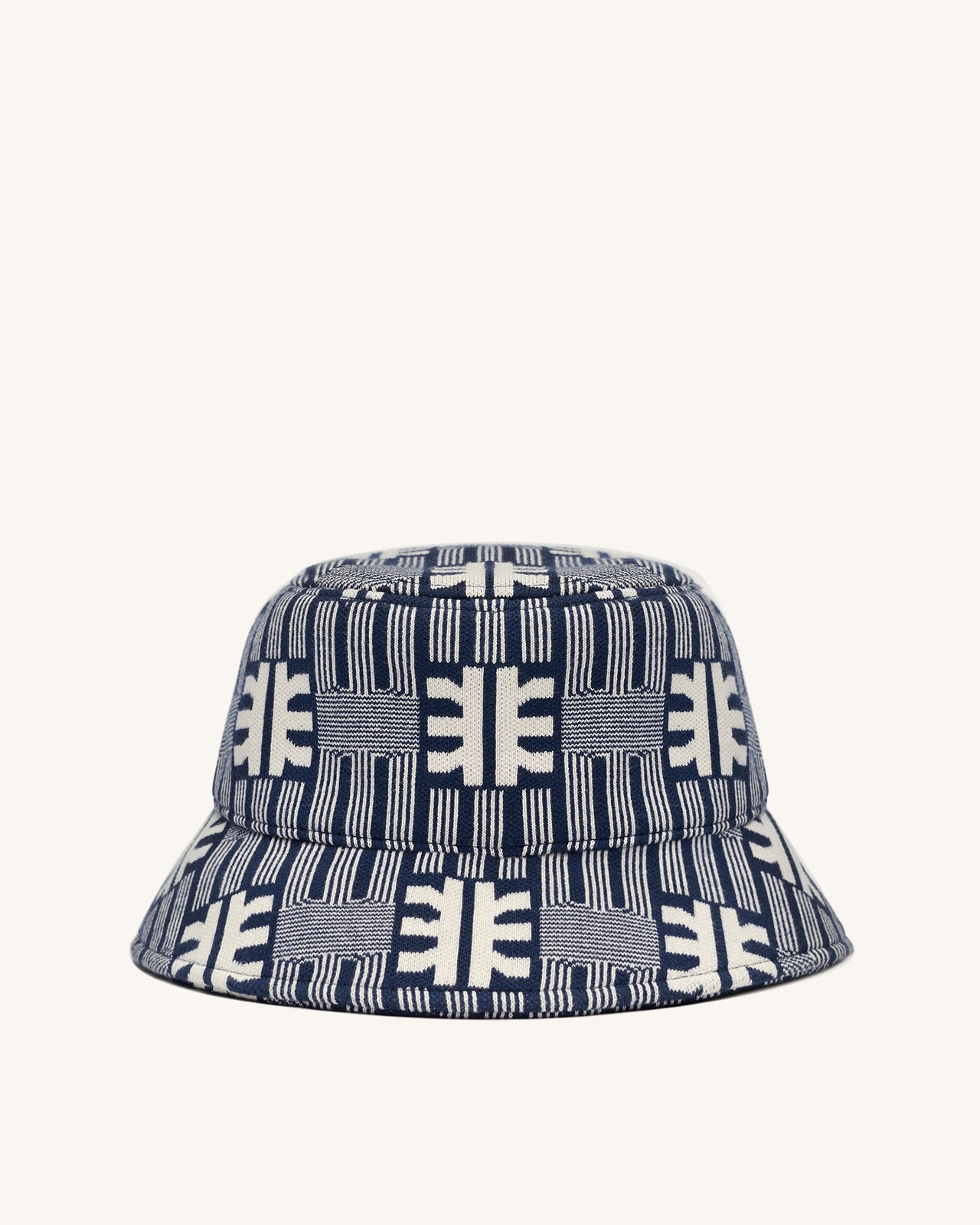 FEI Bobs Chapeau de Seau en Tricot Jacquard -  Marine