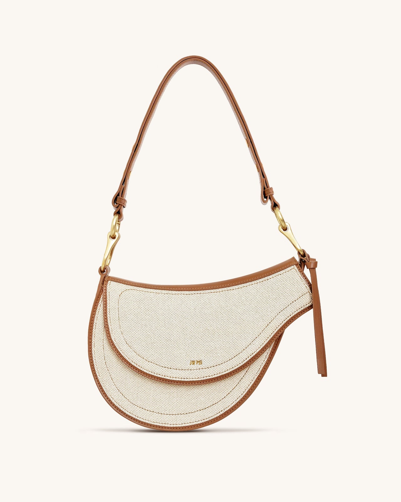 Sac bandoulière Ashlie - Toile marron