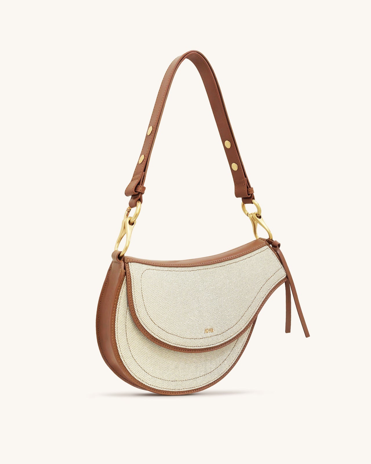 Sac bandoulière Ashlie - Toile marron