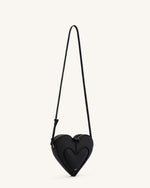 Sac bandoulière en forme de cœur Francisca - Noir
