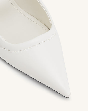 Mules percées Helena - Blanc