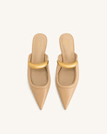 Mules perforées Helena - Kaki