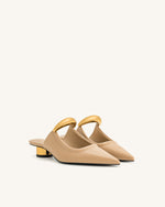 Mules perforées Helena - Kaki