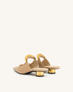 Mules perforées Helena - Kaki