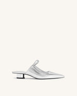 Mules perforées Helena - Argent