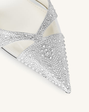 Escarpins Haidi en cristal artificiel - Argent