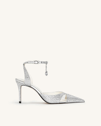 Escarpins Haidi en cristal artificiel - Argent