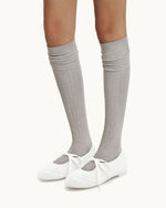 Ballerines à lacets avec surpiqûres Erika - Blanc