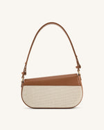 Addisyn Sac à Épaule - Toile Marron