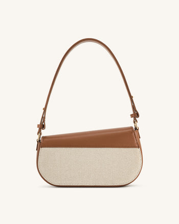 Addisyn Sac à Épaule - Toile Marron
