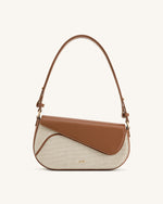 Addisyn Sac à Épaule - Toile Marron