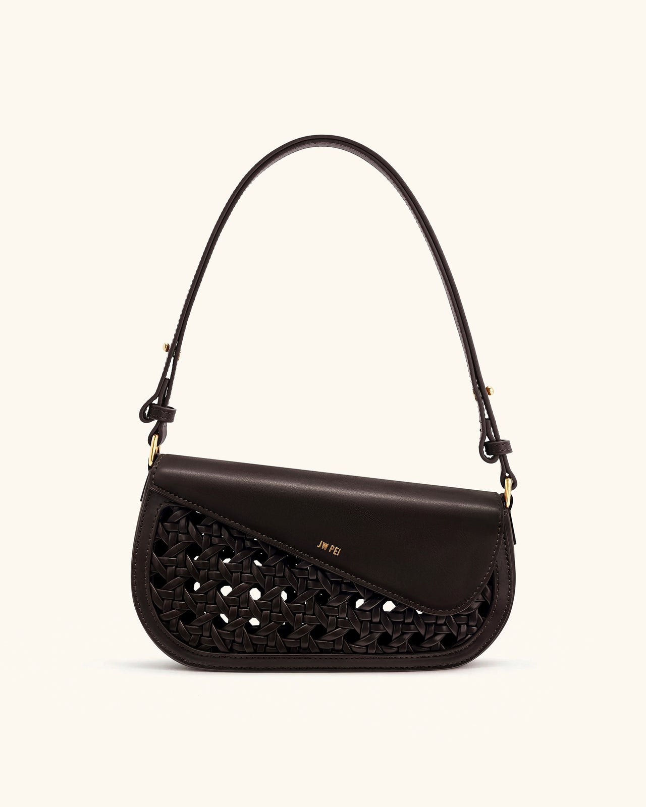 Sac à bandoulière Addisyn à panneau tissé - Bordeaux