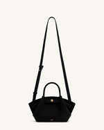 Sac fourre-tout mini Hana en faux suède - Noir