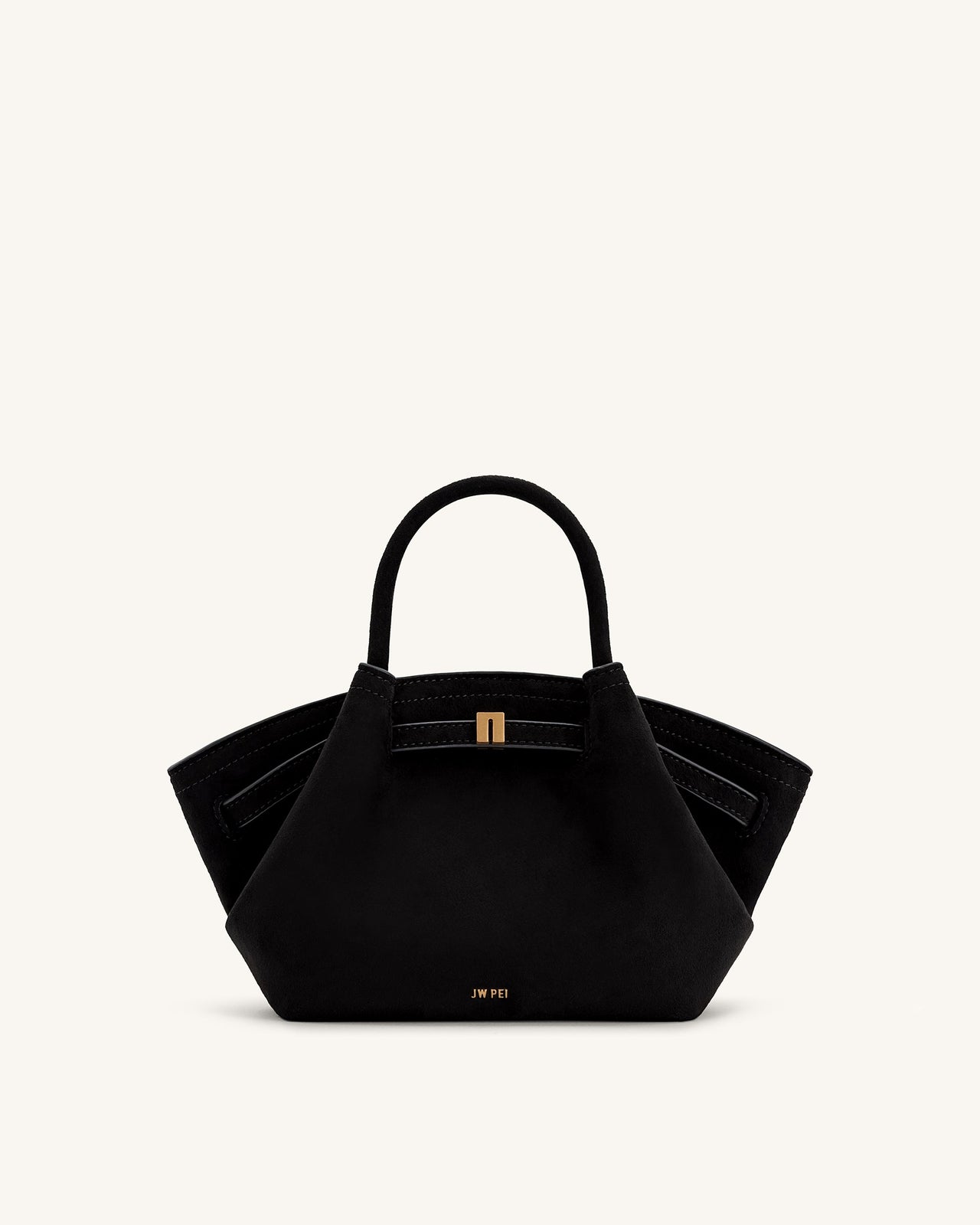 Sac fourre-tout mini Hana en faux suède - Noir