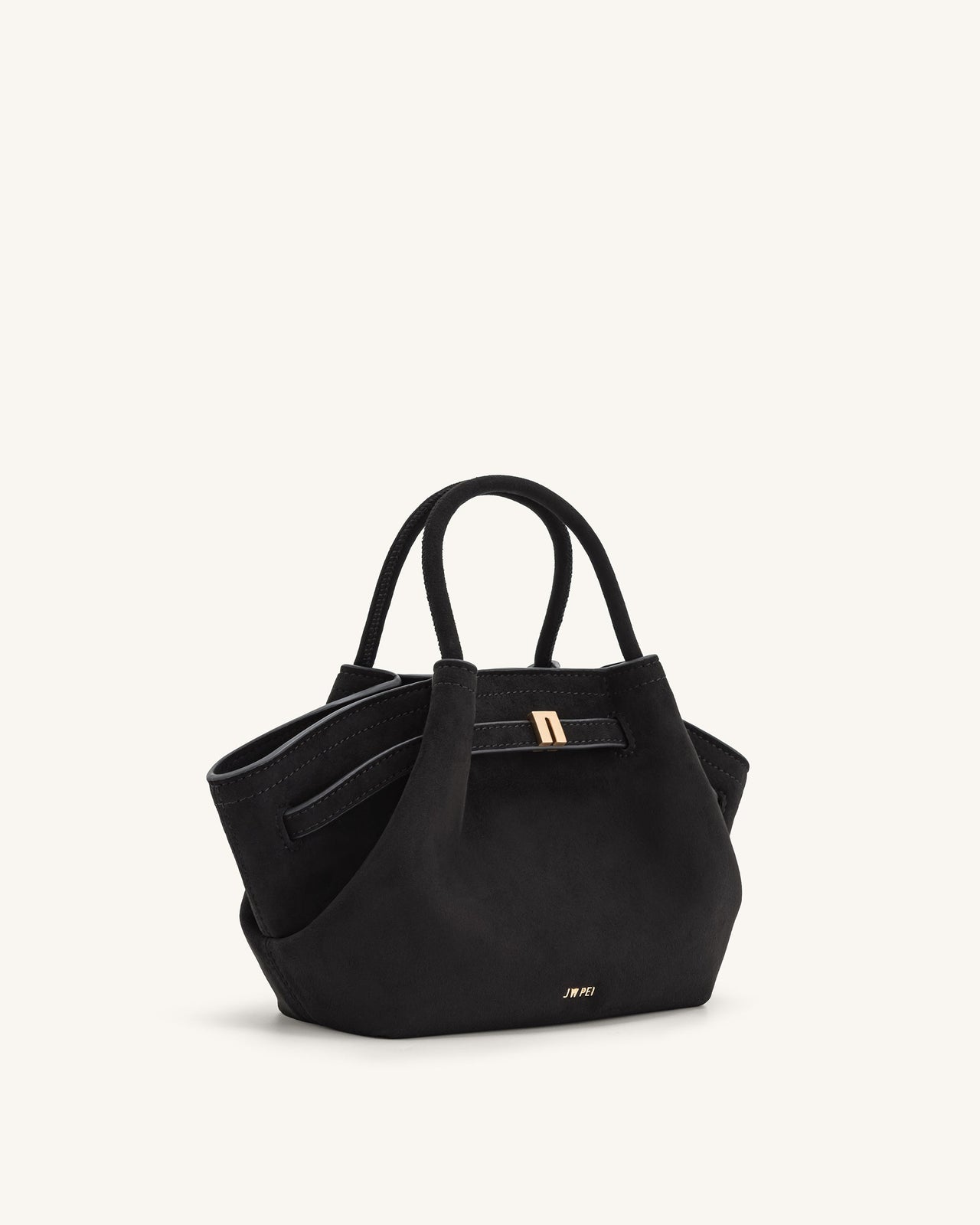 Sac fourre-tout mini Hana en faux suède - Noir