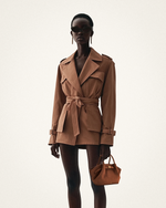 Sac fourre-tout mini Hana en faux suède - Marron